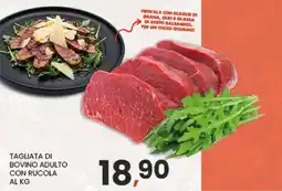 Eurospar TAGLIATA DI BOVINO ADULTO CON RUCOLA AL KG offerta