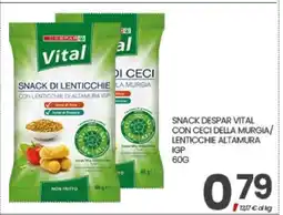 Eurospar SNACK DESPAR VITAL CON CECI DELLA MURGIA/LENTICCHIE ALTAMURA IGP offerta