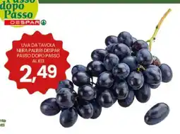 Eurospar UVA DA TAVOLA NERA PALIERI DESPAR PASSO DOPO PASSO AL KG offerta