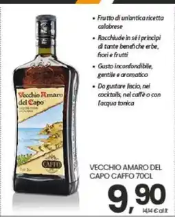 Eurospar VECCHIO AMARO DEL CAPO CAFFO 70CL offerta
