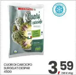 Eurospar CUORI DI CARCIOFO SURGELATI DESPAR 450G offerta