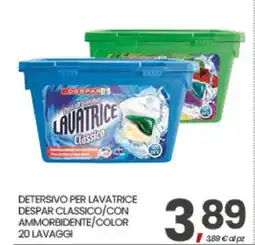 Eurospar DETERSIVO PER LAVATRICE DESPAR CLASSICO/CON AMMORBIDENTE/COLOR offerta