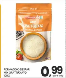 Eurospar FORMAGGIO DESPAR MIX GRATTUGIATO offerta