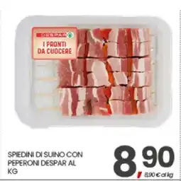 Eurospar SPEDINI DI SUINO CON PEPERONI DESPAR AL KG offerta
