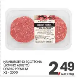 Eurospar Hamburger di Scottona Bovino Adulto offerta