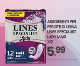 Eurospar LINES SPECIALIST LADY MAXI X12 offerta