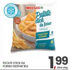 Eurospar PATATE STICK DA FORNO DESPAR 1KG offerta