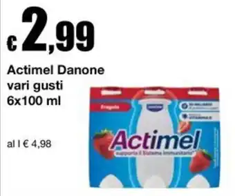 Sì con te Actimel Danone offerta