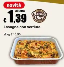 Sì con te Lasagne con verdure offerta