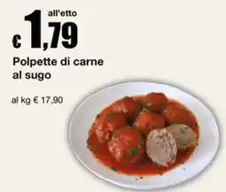 Sì con te Polpette di carne al sugo offerta
