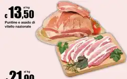 Sì con te Puntine e asado di vitello nazionale offerta