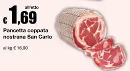 Sì con te Pancetta coppata nostrana San Carlo offerta