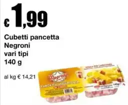 Sì con te Cubetti pancetta Negroni offerta