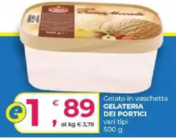 Alter Discount Gelato in vaschetta Gelateria dei Portici offerta