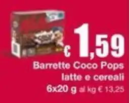 Sì con te Barrette Coco Pops latte e cereali offerta