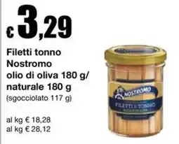 Sì con te Filetti tonno Nostromo offerta