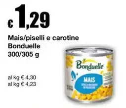 Sì con te Mais/piselli e carotine Bonduelle offerta