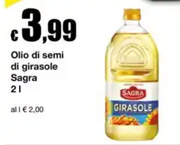 Sì con te Olio di semi di girasole Sagra offerta
