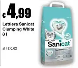 Sì con te Lettiera Sanicat Clumping White offerta