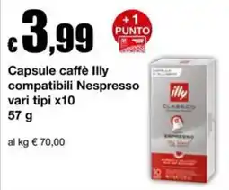 Sì con te Capsule caffè Illy compatibili Nespresso offerta