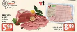 Rossotono Carrefour Prosciutto a fette di Suino offerta