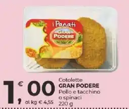 Alter Discount Cotolette Gran Podere Pollo e tacchino o spinaci offerta