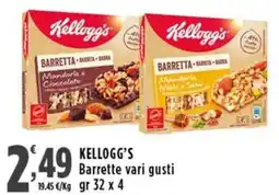 Rossotono Carrefour Kellogg's Barrette vari gusti offerta