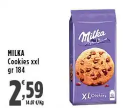 Rossotono Carrefour Milka Cookies xxl offerta