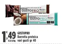 Rossotono Carrefour Gustopro barretta proteica offerta