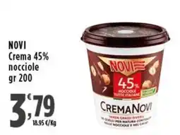Rossotono Carrefour Crema Novi 45% nocciole offerta