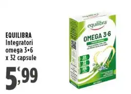 Rossotono Carrefour Equilibra Integratori omega 3·6 offerta