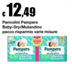 Sì con te Pannolini Pampers Baby-Dry/Mutandino offerta