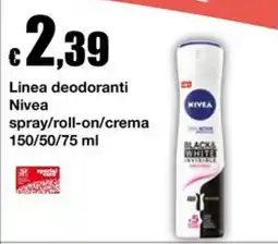 Sì con te Linea deodoranti Nivea offerta