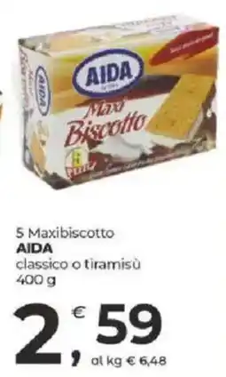 Alter Discount Maxibiscotto AIDA classico o tiramisù offerta