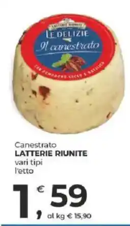 Alter Discount Canestrato Latterie Riunite offerta