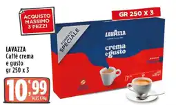 Rossotono Carrefour Lavazza Caffè crema e gusto offerta