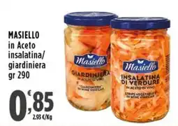 Rossotono Carrefour Masiello insalatina/giardiniera offerta