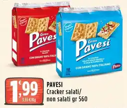 Rossotono Carrefour Pavesi Cracker salati/non salati offerta