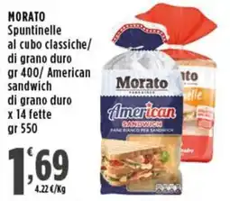 Rossotono Carrefour Morato American Sandwich offerta