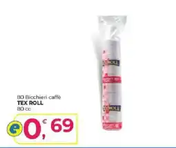 Alter Discount Bicchieri caffè TEX ROLL offerta
