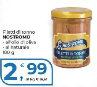 Alter Discount Filetti di tonno Nostromo offerta