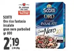 Rossotono Carrefour Scotti Oro riso fantasia insalate gran nero parboiled offerta