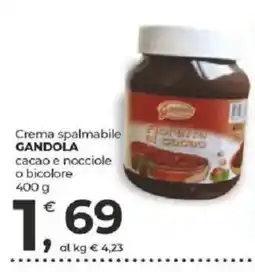 Alter Discount Crema spalmabile Gandola cacao e nocciole o bicolor offerta