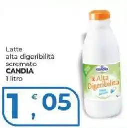 Alter Discount Latte alta digeribilità scremato Candia offerta