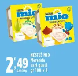 Rossotono Carrefour Nestlé mio Merenda offerta
