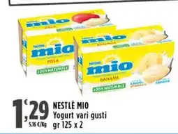 Rossotono Carrefour Nestlé Mio Yogurt vari gusti offerta