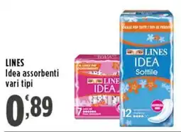 Rossotono Carrefour Lines idea assorbenti offerta