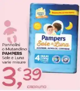 Alter Discount Pannolini o Mutandino Pampers Sole e Luna offerta