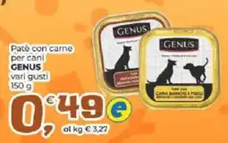 Alter Discount Patè con carne per cani GENUS offerta