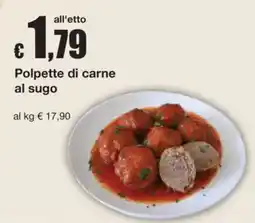 Sì con te Superstore Polpette di carne al sugo offerta